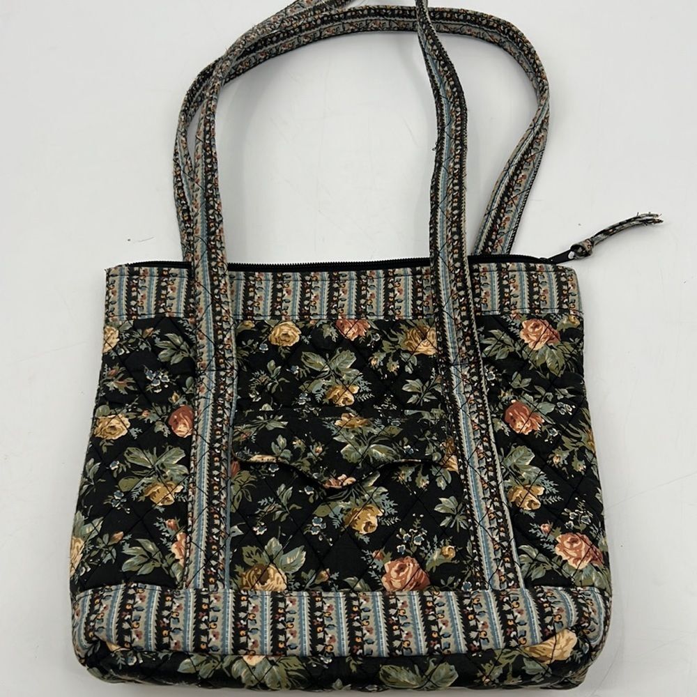 Vintage Misty Harbor Floral Quilted Purse Top Zip Coquette Cottagecore Tote